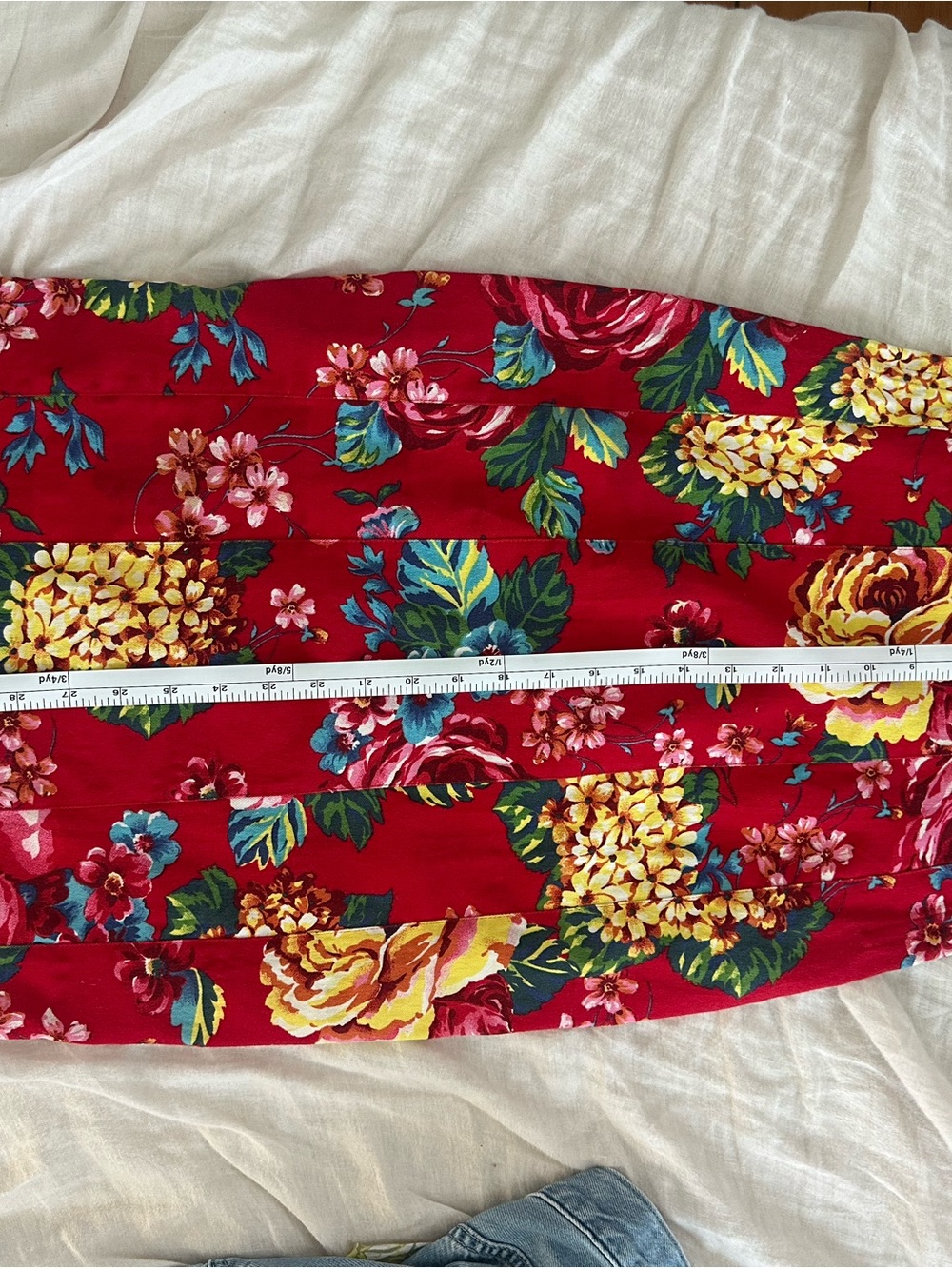 Dolce & Gabbana 2003 Floral Red Bustier Corset Midi Dress IT 42 - Picture 5 of 10